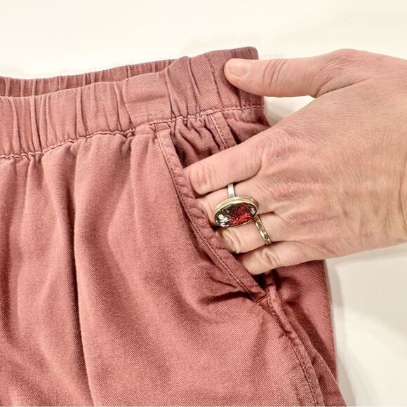 Madewell mauve cotton pull on shorts S - Picture 4 of 9
